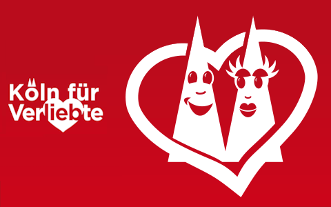 Köln für Verliebte, (Gast-)Geschenke Hürth, Logo