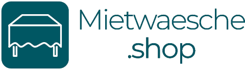 Mietwaesche.shop - Hussen, Tischdecken & mehr, Brautstrauß · Deko · Hussen Köln, Logo