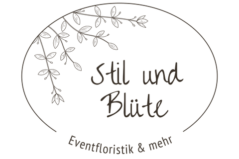 Stil und Blüte | Eventfloristik & Flowercrown Workshops, Brautstrauß · Deko · Hussen Vettweiss, Logo