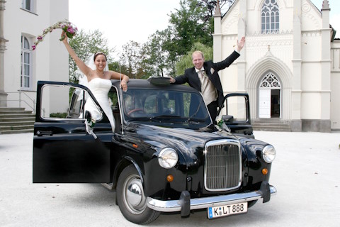 Mortimer London-Taxi - Oldtimerverleih, Hochzeitsauto · Kutsche Köln, Logo