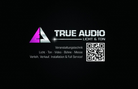 True Audio Licht & Ton - Showtechnik, Technik · Verleih · Zelte Königswinter, Logo