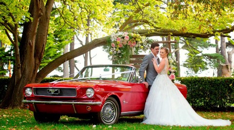 Stilvoll heiraten: Ford Mustang als Hochzeitsauto mieten, Hochzeitsauto · Kutsche Köln, Kontaktbild